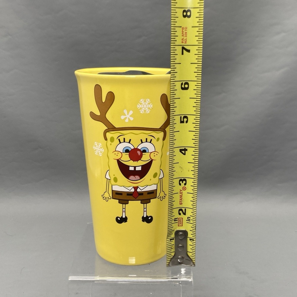 Spongebob Squarepants Travel Cup Stephen Hillenburg 16oz Holiday Christmas Mug - Picture 10 of 10